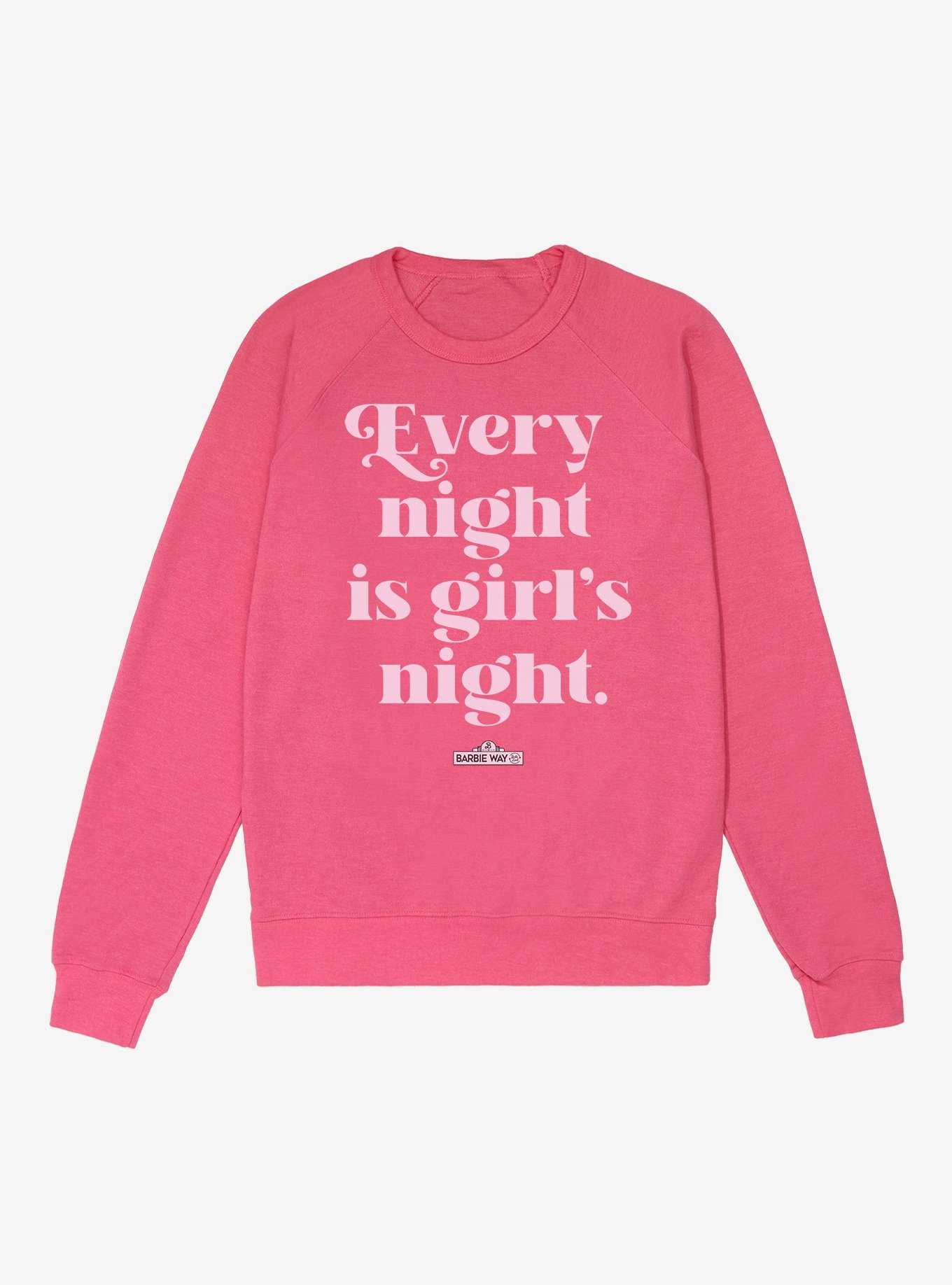 Barbie Girl's Night French Terry Sweatshirt, , hi-res