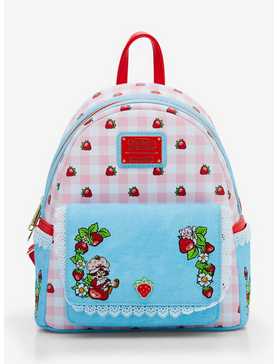 Loungefly Strawberry Shortcake Gingham Scented Mini Backpack, , hi-res