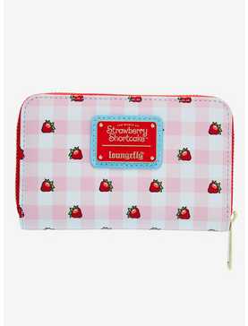 Loungefly Strawberry Shortcake Gingham Scented Zip Wallet, , hi-res