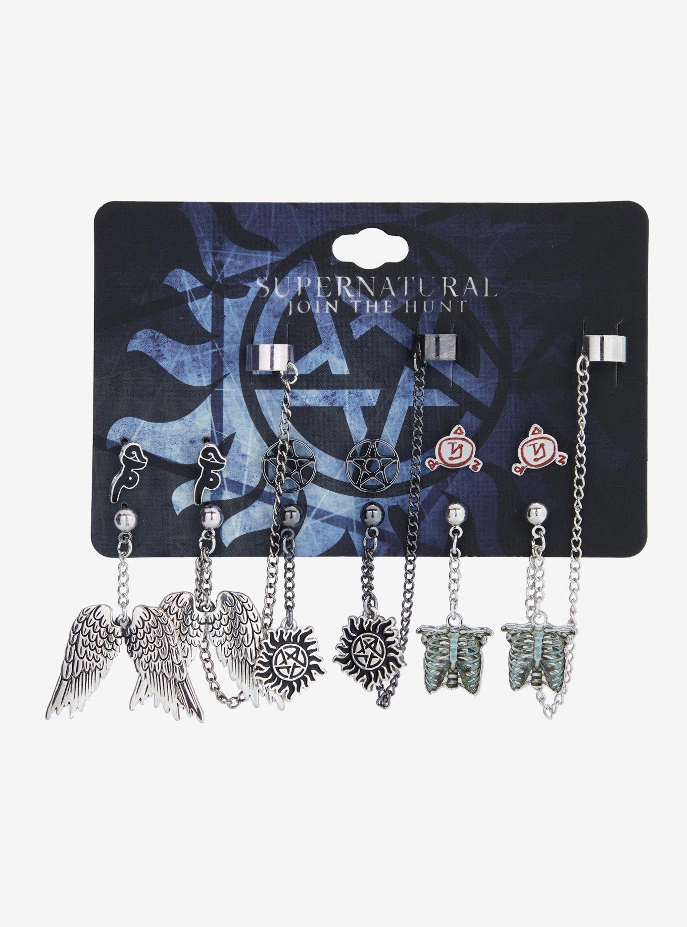 Supernatual Icons Cuff Earring Set, , hi-res