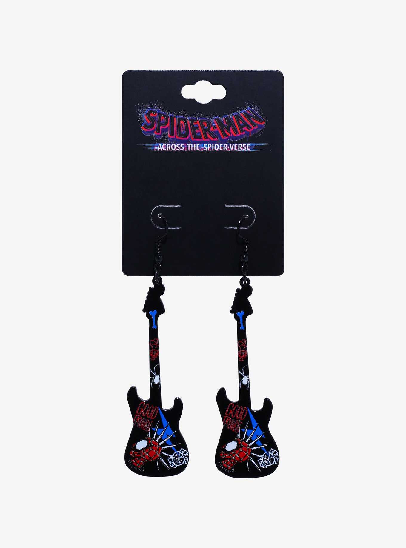 Marvel Spider-Man: Across The Spider-Verse Spider Punk Guitar Drop Earrings, , hi-res