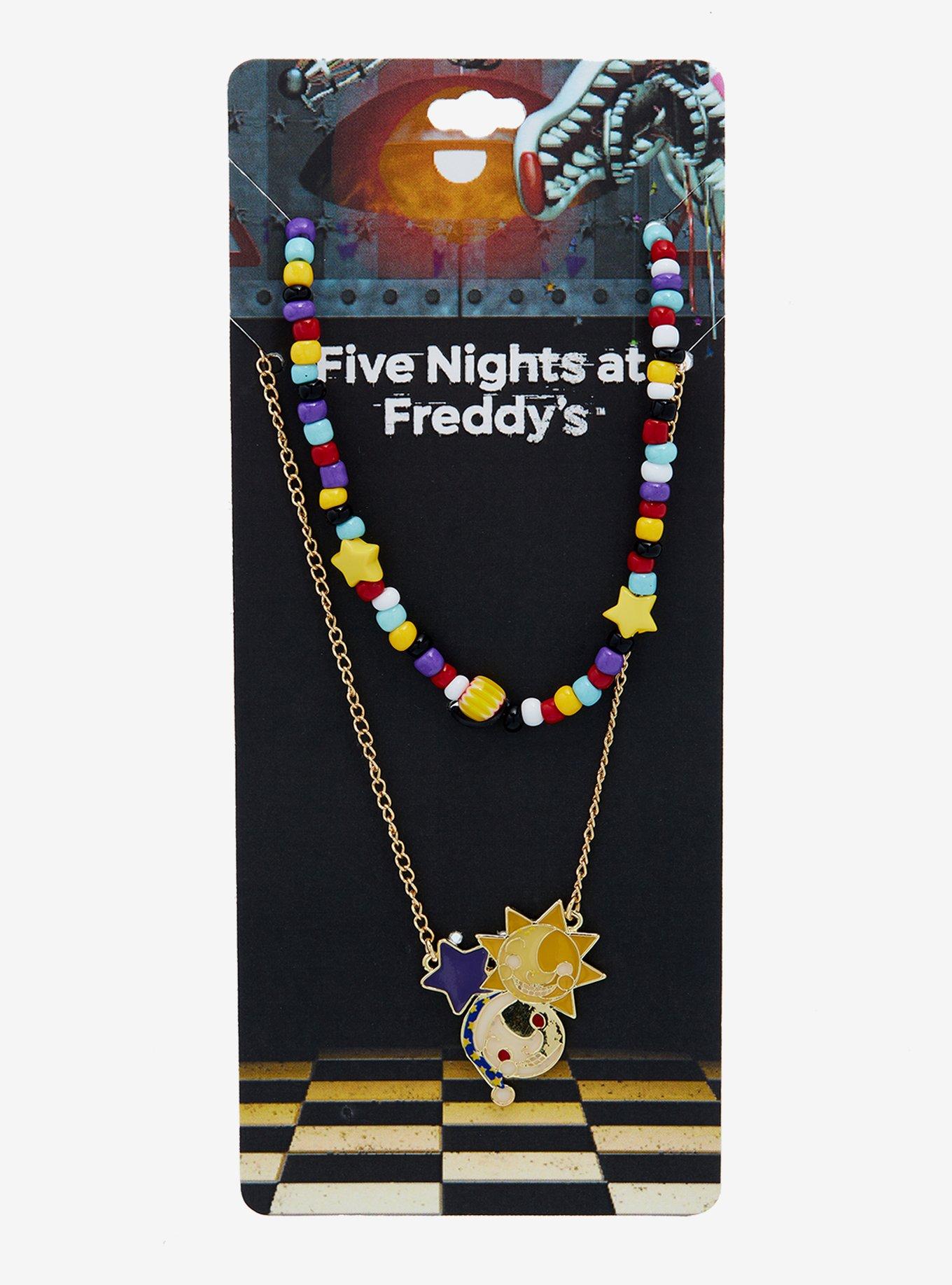Five Nights At Freddy's: Security Breach Chibi Sun & Moon Bead Necklace Set