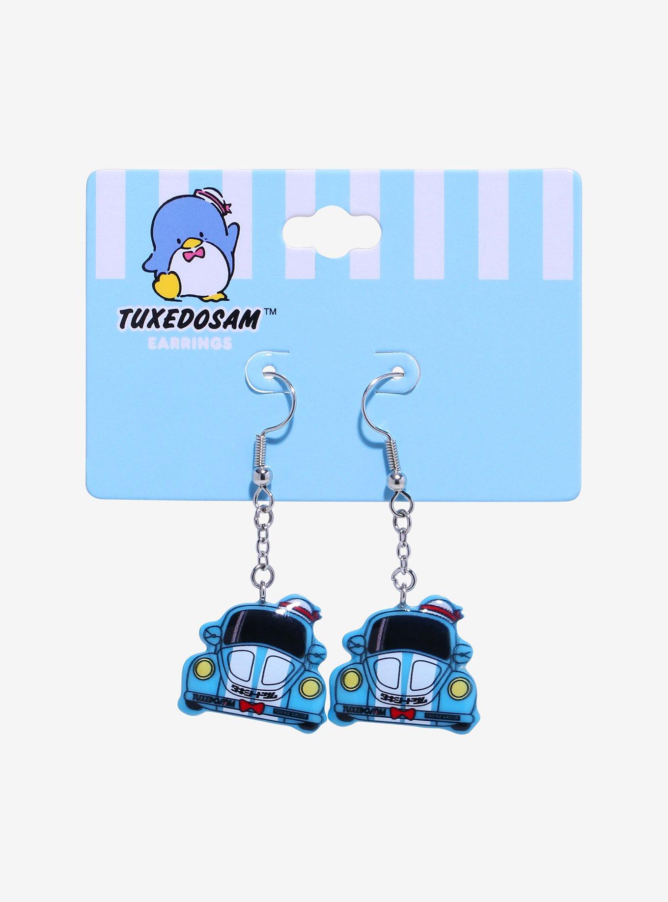 Tuxedo Sam Race Car Earrings, , hi-res