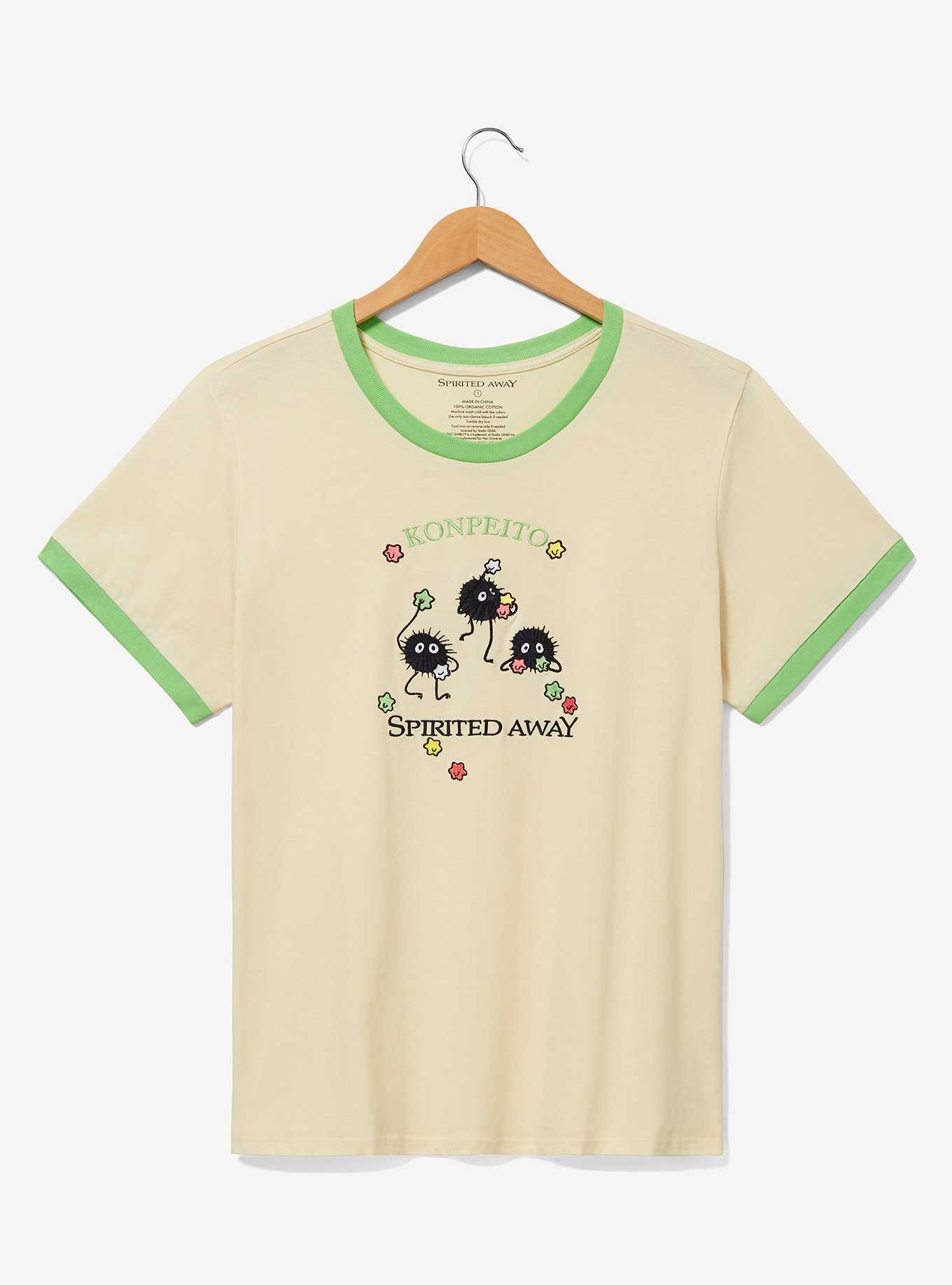 Her Universe Studio Ghibli Spirited Away Soot Sprites Women's Plus Size Ringer T-Shirt — BoxLunch Exclusive, , hi-res
