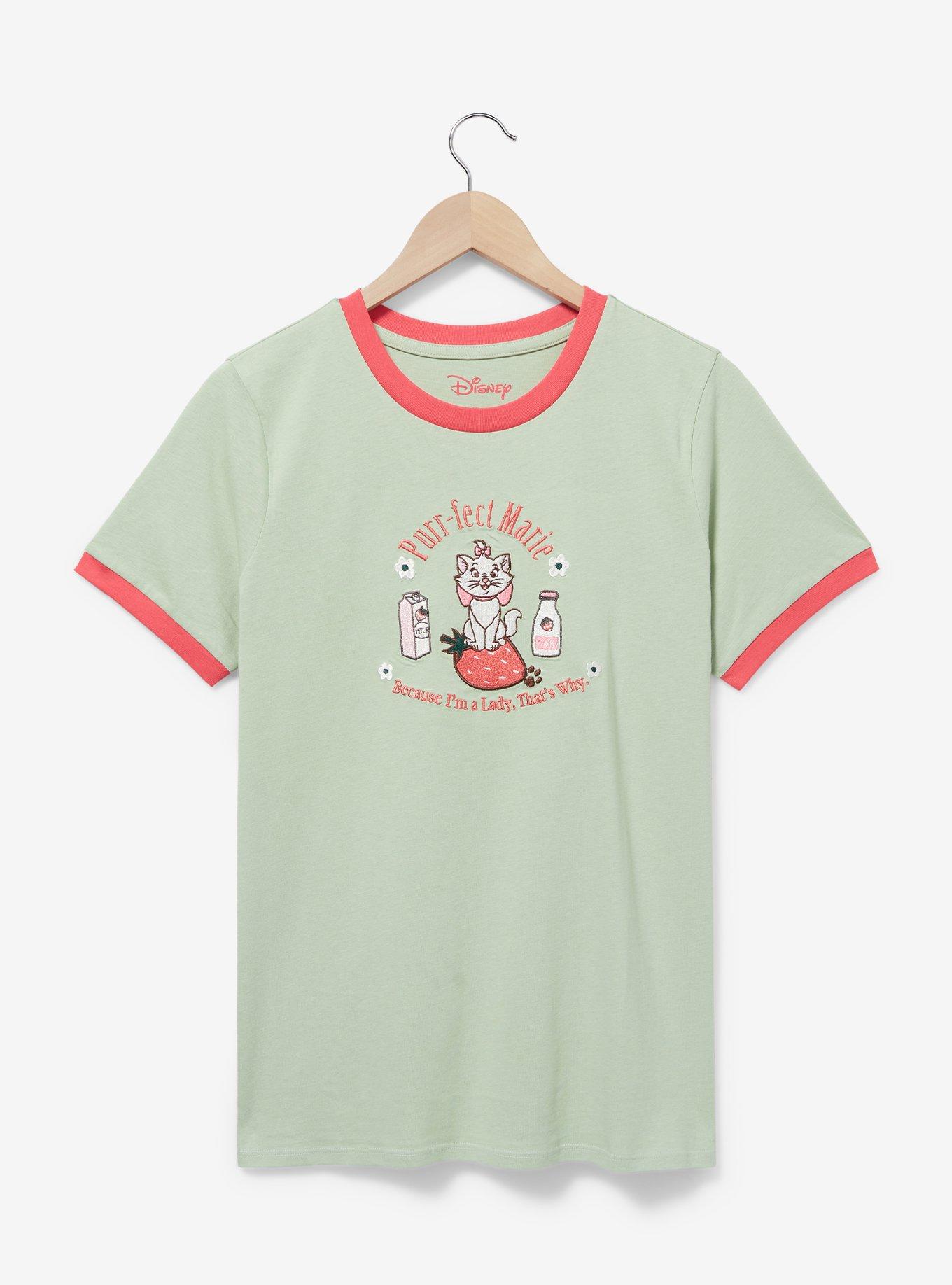 Disney The Aristocats Marie Strawberry Ringer Women's T-Shirt - BoxLunch Exclusive