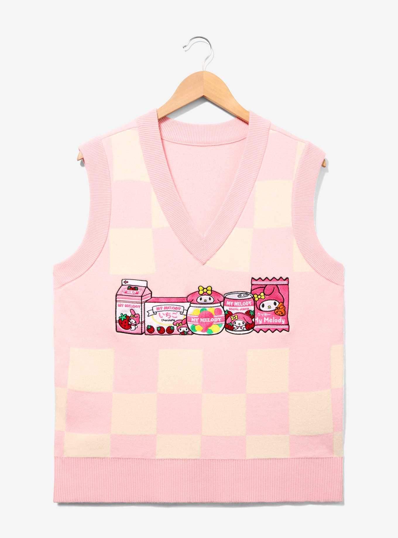 Sanrio My Melody Kawaii Mart Checker Vest — BoxLunch Exclusive, , hi-res