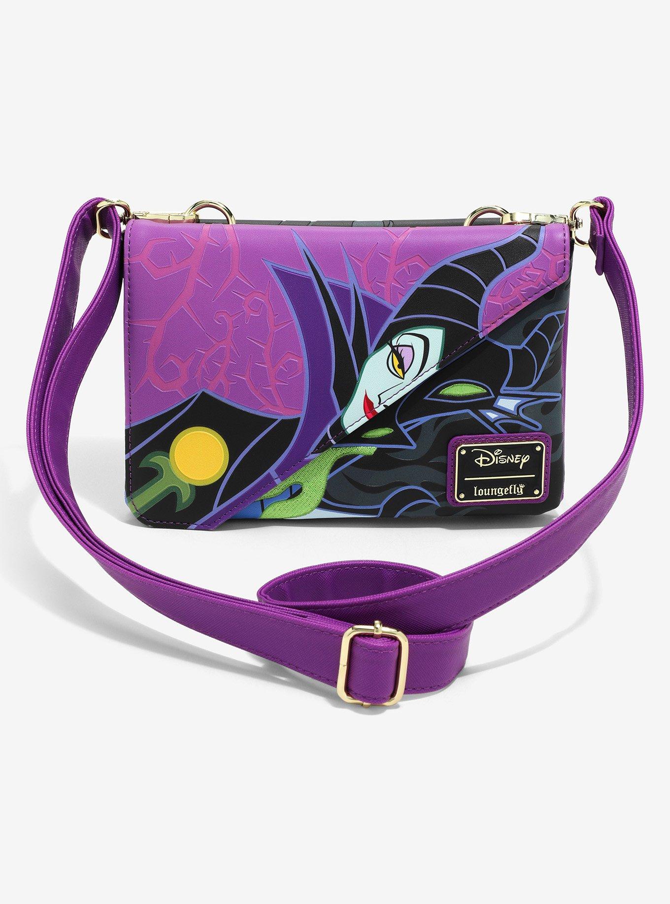 Loungefly Sleeping Beauty Maleficent Dragon Split Crossbody Bag — BoxLunch Exclusive