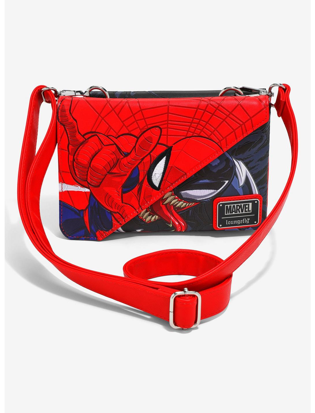 Loungefly Marvel Spider-Man Venom Split Crossbody Bag — BoxLunch Exclusive, , hi-res