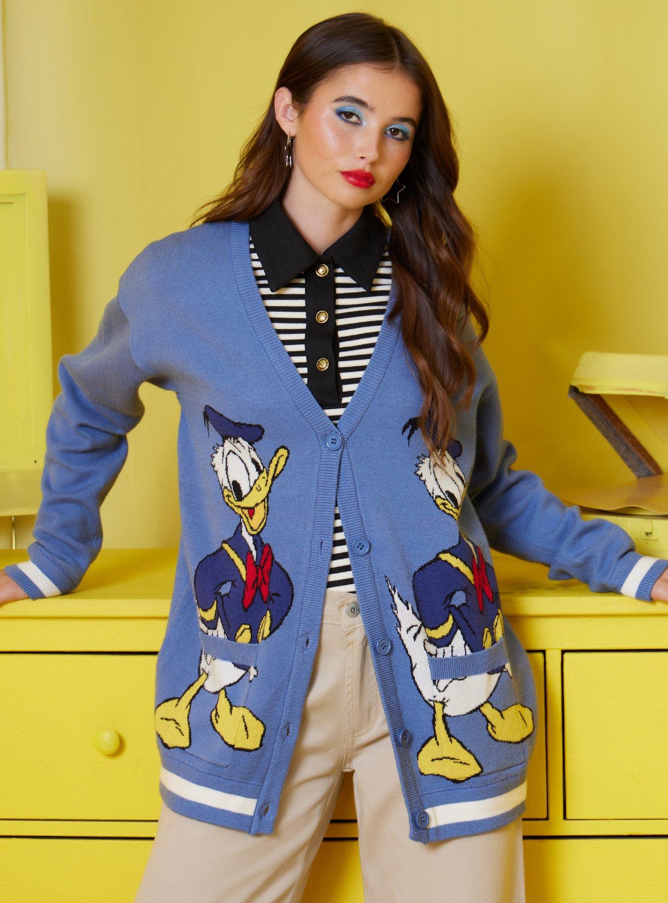 Her Universe Disney Donald Duck Girls Cardigan, MULTI, hi-res