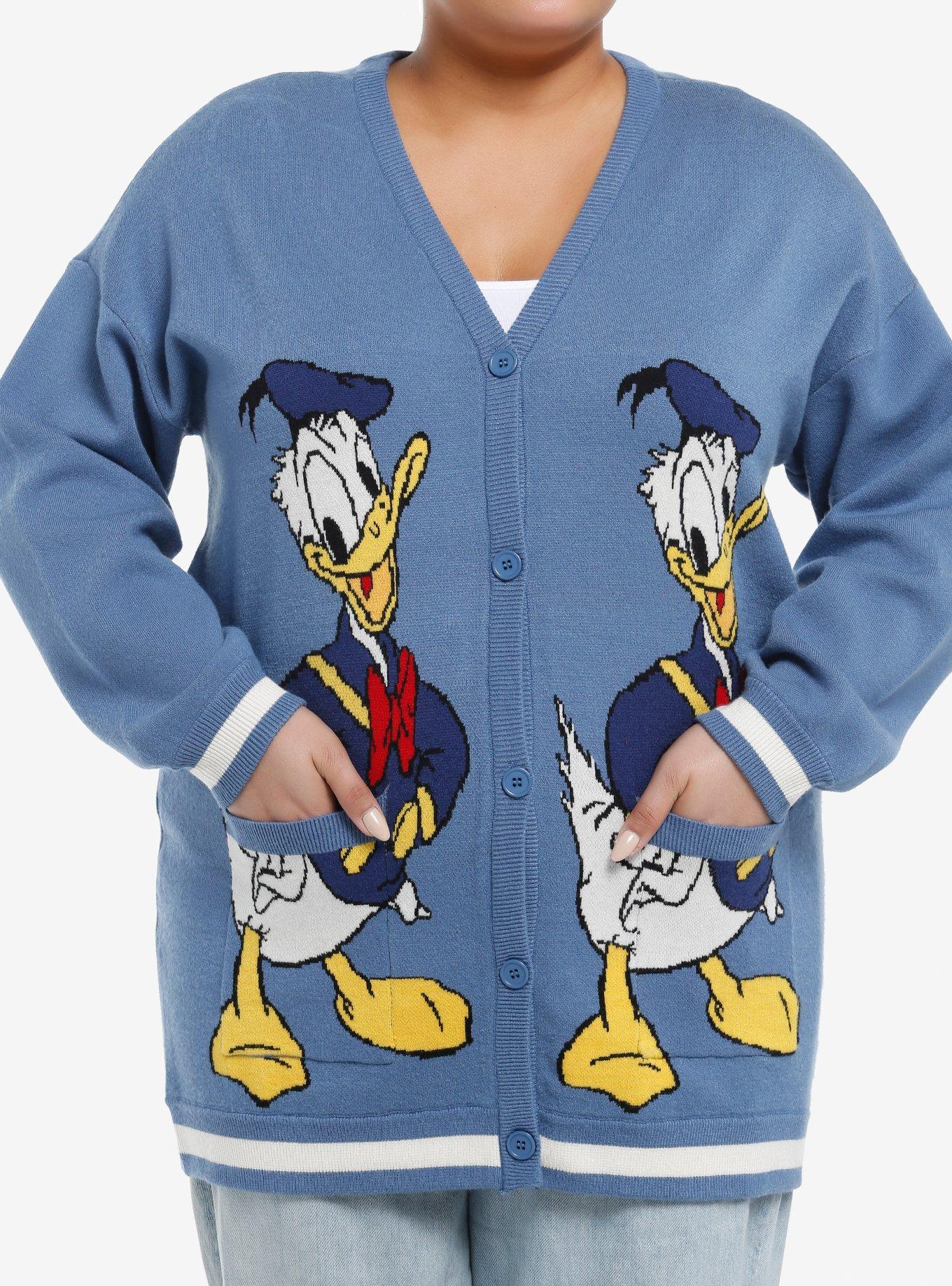 Her Universe Disney Donald Duck Girls Cardigan Plus Size, MULTI, hi-res