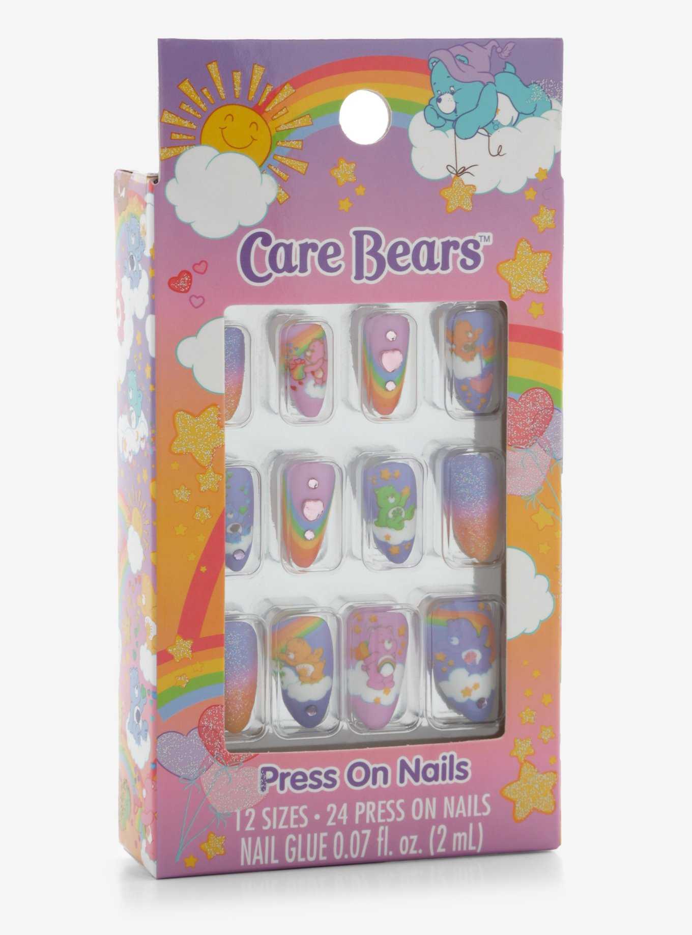 Care Bears Rainbow Clouds Faux Nail Set, , hi-res