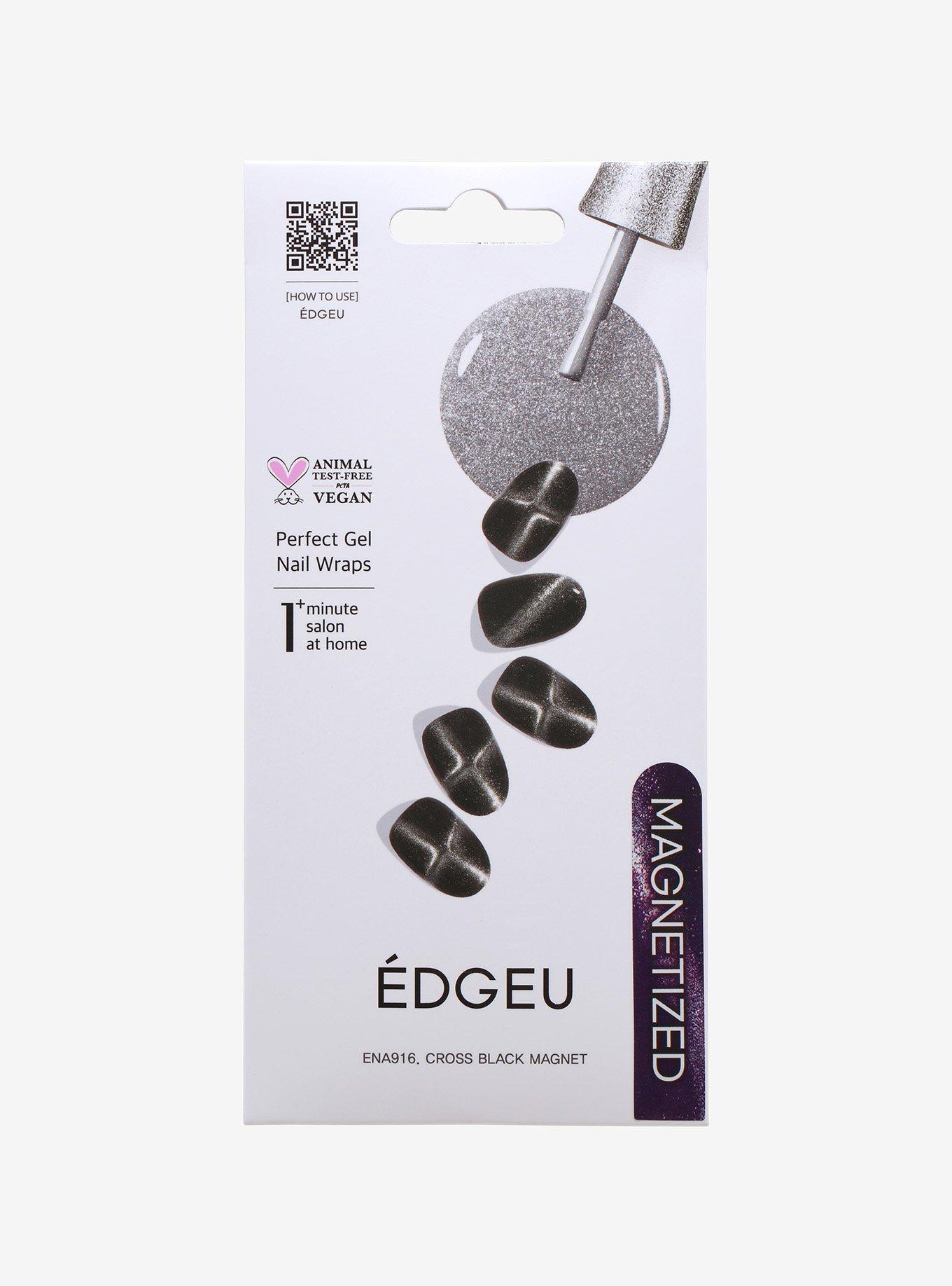 EDGEU Cross Black Magnetic Nail Strips, , hi-res