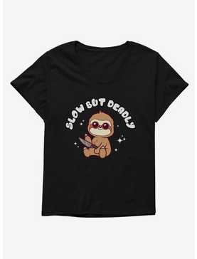 Sloth Slow But Deadly Womens T-Shirt Plus Size, , hi-res