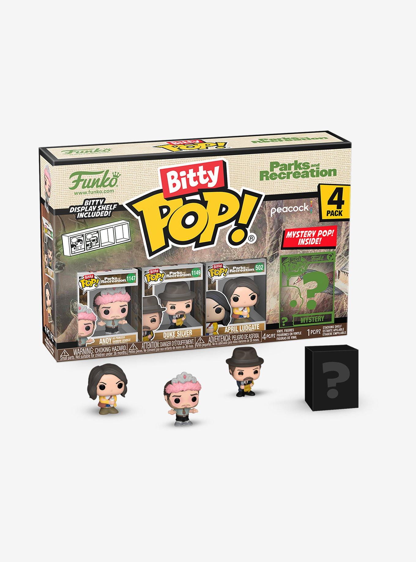 Funko Bitty Pop! Parks and Recreation Andy, Duke Silver, April Blind Box Mini Vinyl Figure Set, , hi-res