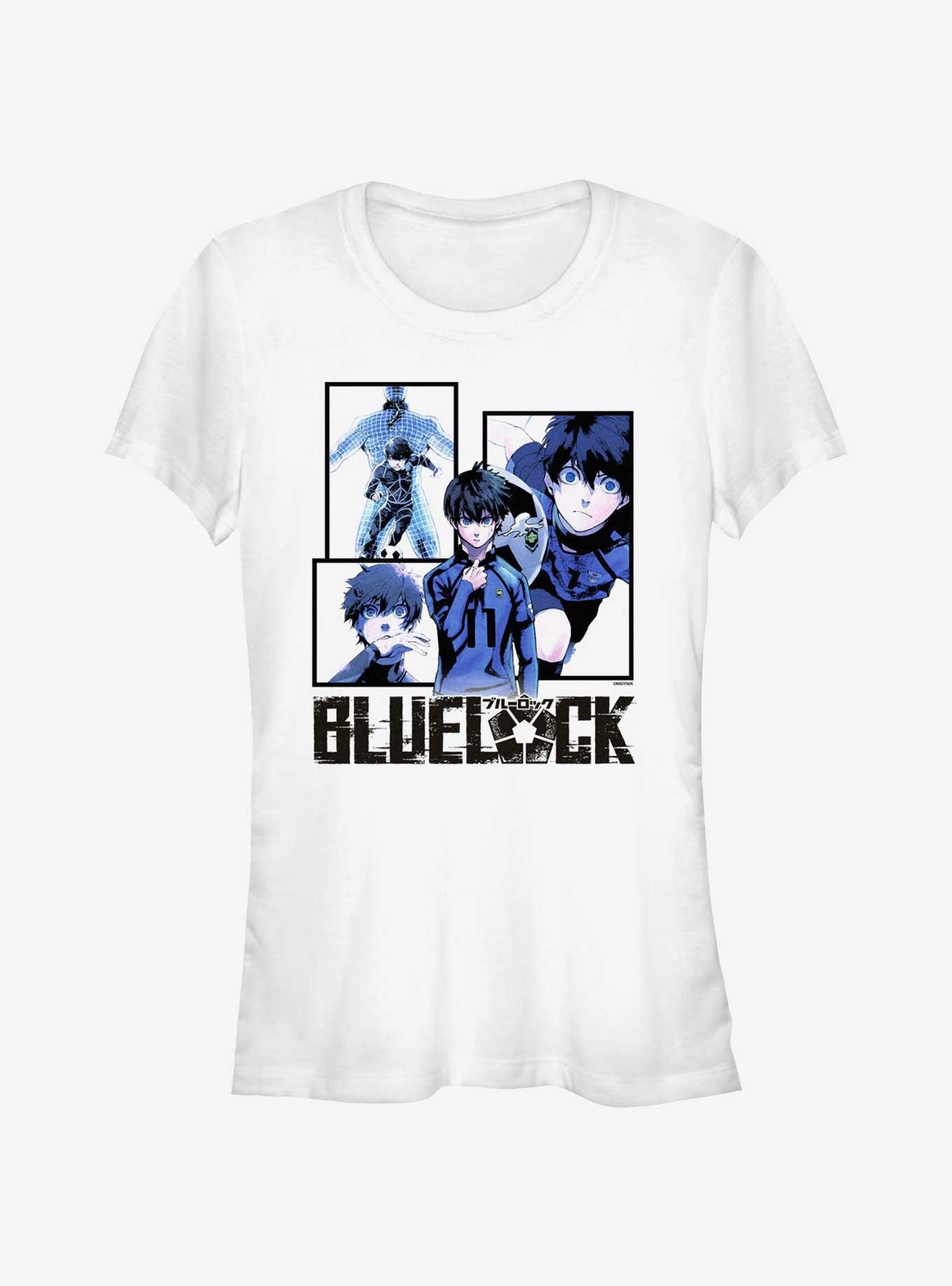 Blue Lock Yoichi Isagi Collage Girls T-Shirt, WHITE, hi-res