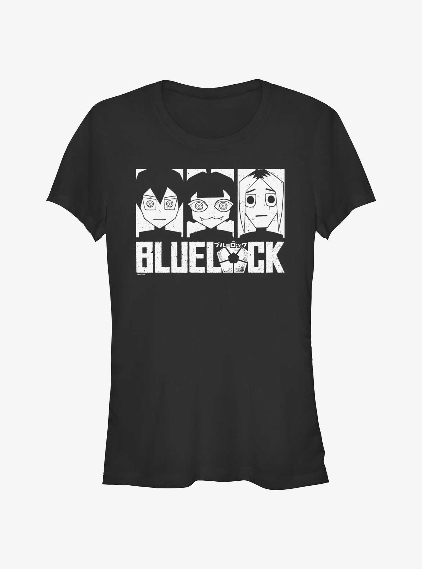 Blue Lock Team Z Yoichi Isagi Meguru Bachira and Gin Gagamaru Girls T-Shirt, BLACK, hi-res
