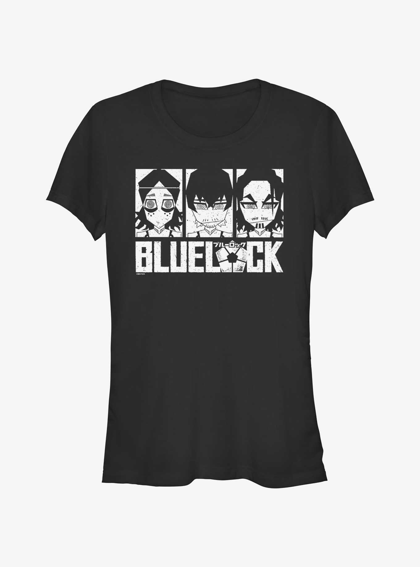 Blue Lock Japan U-20 Tatsuki Wakatsuki Oliver Aiku and Kazuma Nio Girls T-Shirt, BLACK, hi-res