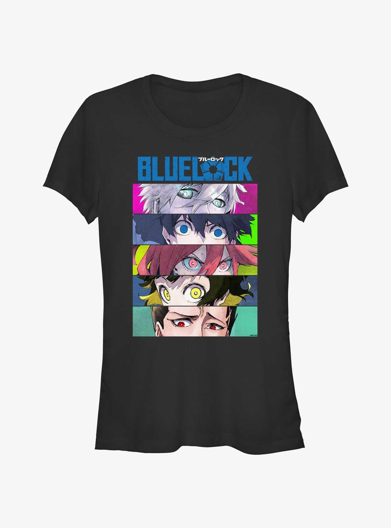 Blue Lock Eyes Locked Girls T-Shirt, BLACK, hi-res