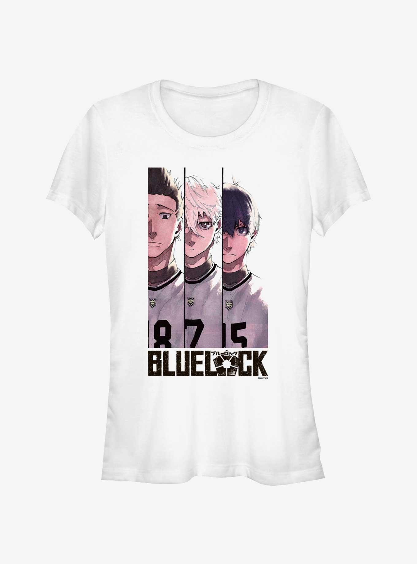 Blue Lock Team Eleven Shoei Baro Seishiro Nagi and Yoichi Isagi Girls T-Shirt, WHITE, hi-res