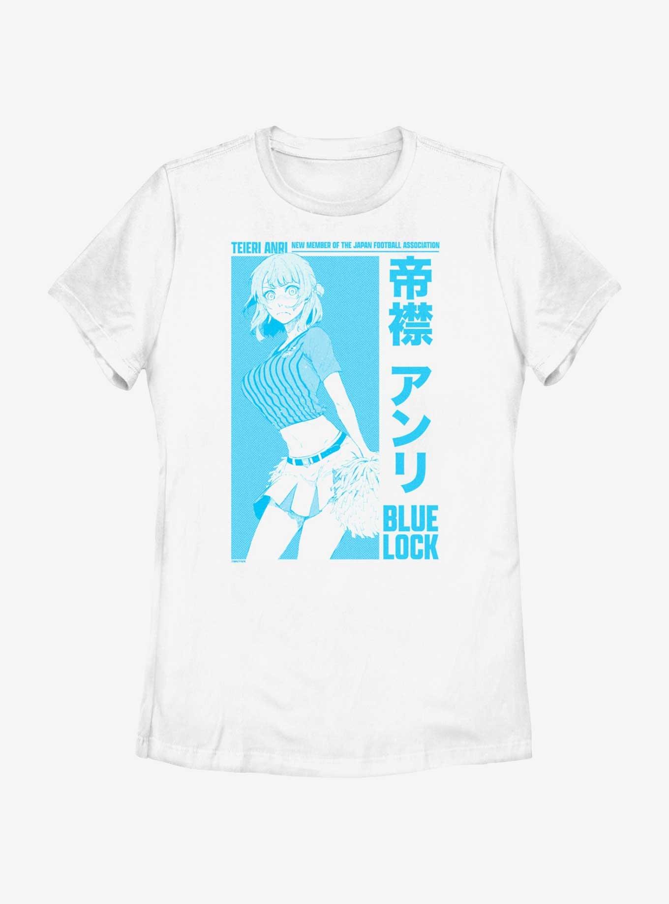 Blue Lock New Member Anri Teieri Womens T-Shirt, WHITE, hi-res