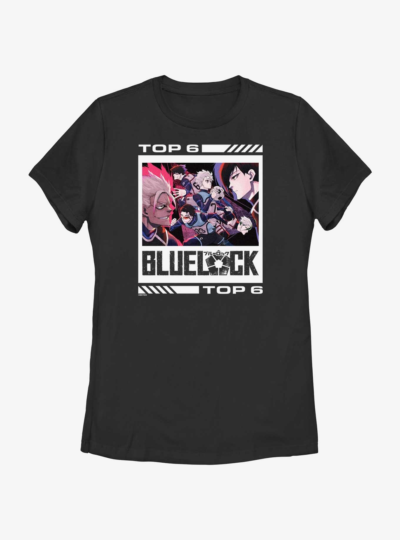 Blue Lock Top 6 Players Womens T-Shirt, BLACK, hi-res