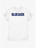 Blue Lock Glitch Logo Womens T-Shirt, WHITE, hi-res