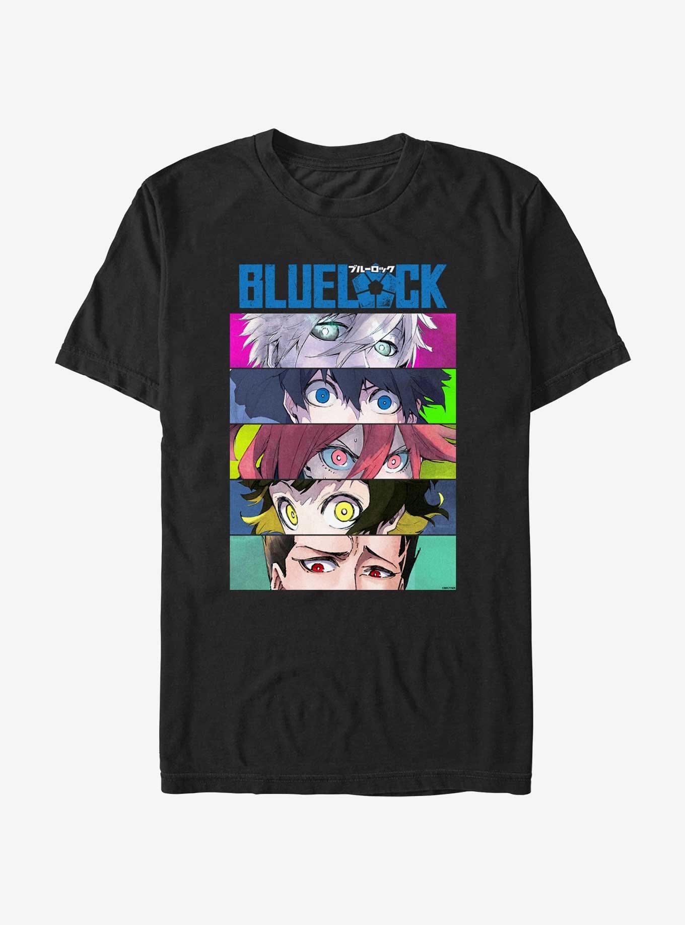 Blue Lock Eyes Locked TShirt BLACK BoxLunch