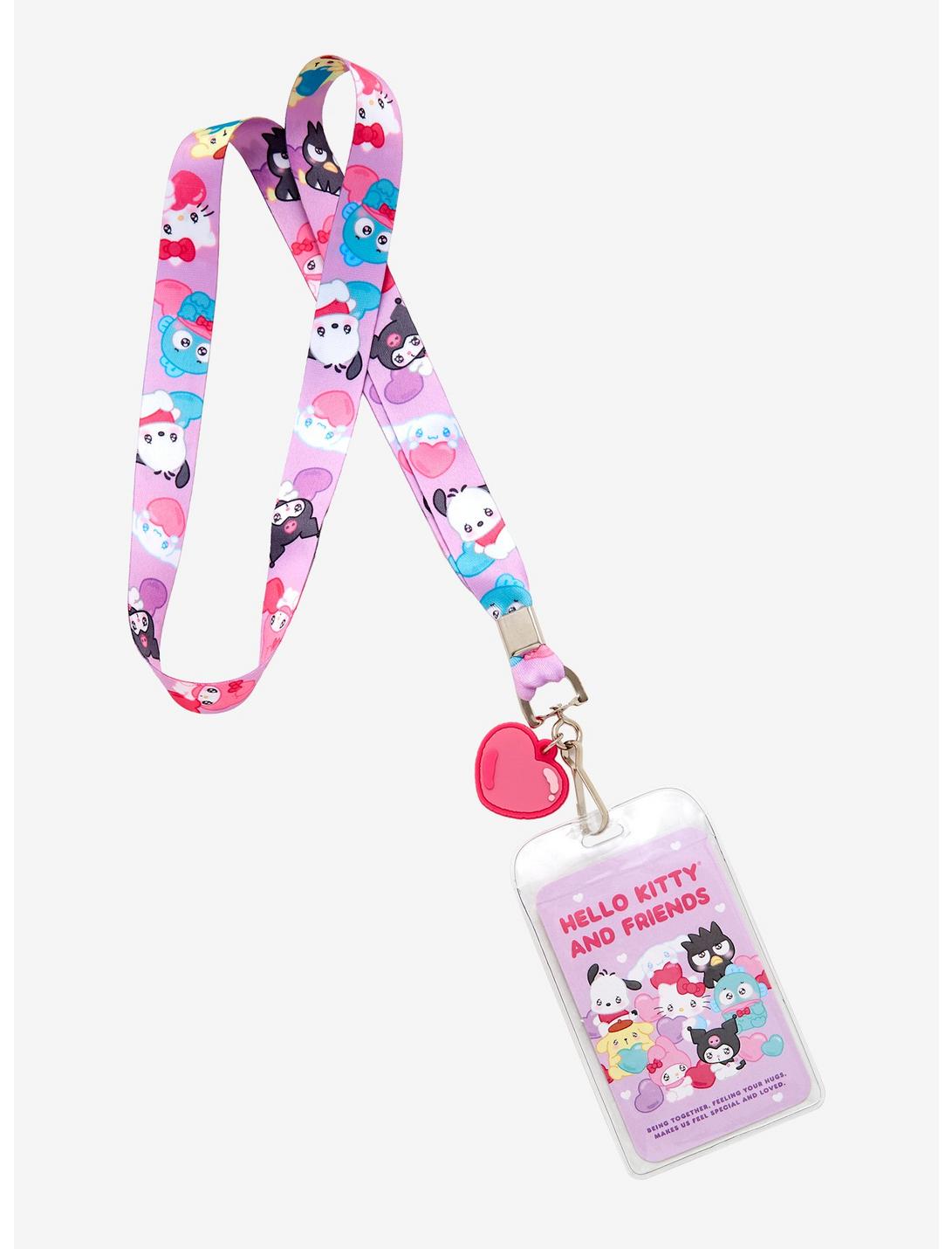 Sanrio Hello Kitty and Friends Emo Kyun Allover Print Lanyard - BoxLunch Exclusive, , hi-res
