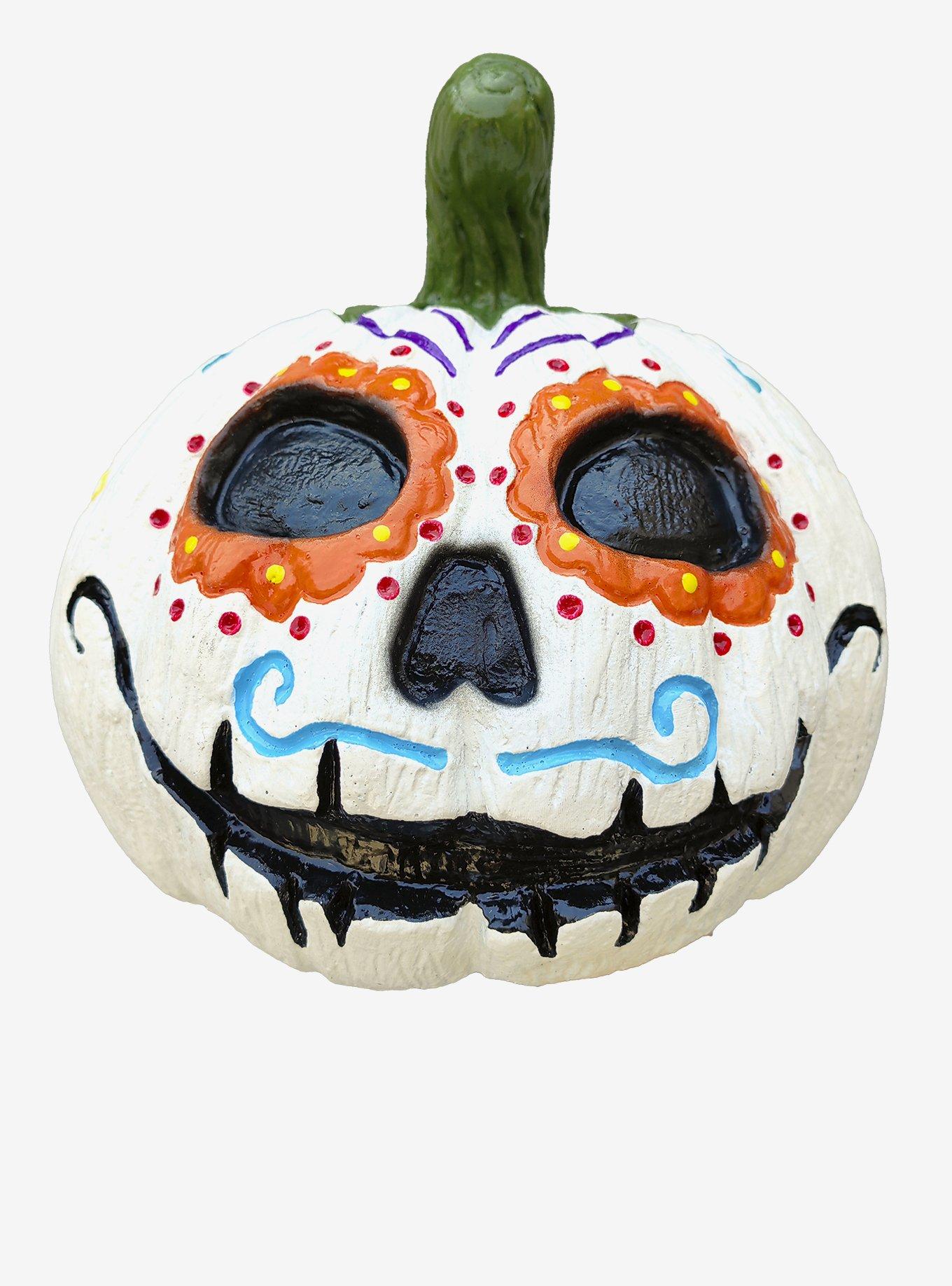 Day Of The Dead Pumpkin Decor, , hi-res