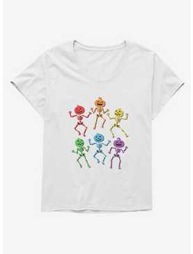 Hot Topic Rainbow Skeletons Girls T-Shirt Plus Size, , hi-res