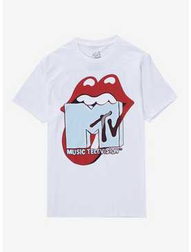 The Rolling Stones Lips & MTV Logos T-Shirt, , hi-res