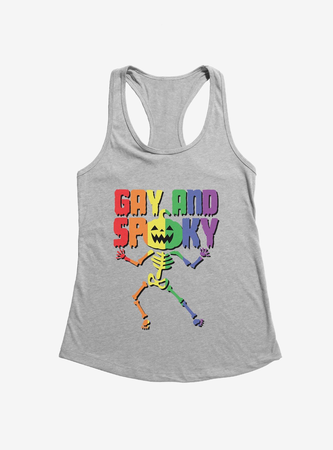 Hot Topic Rainbow Gay And Spooky Skeleton Girls Tank