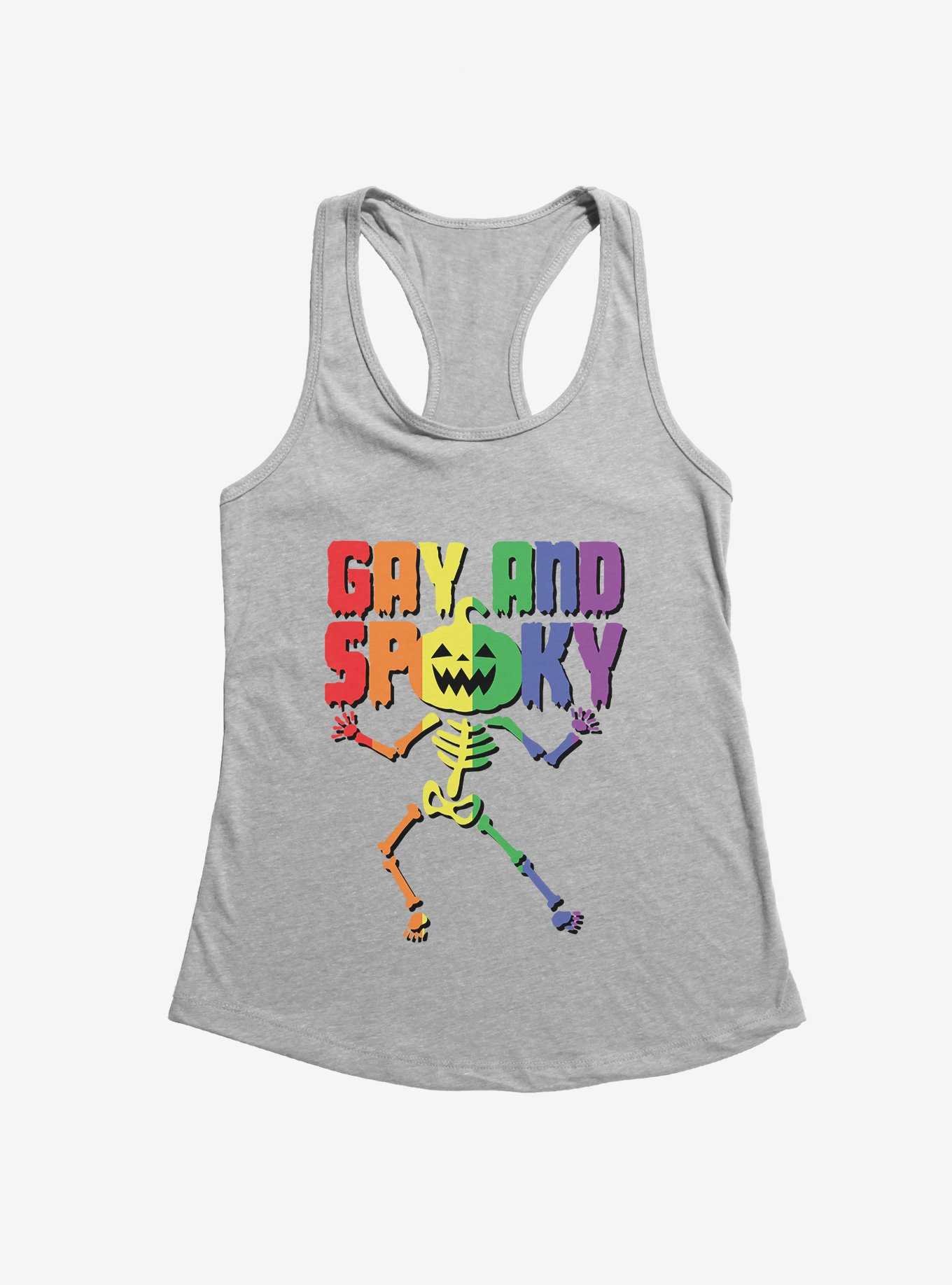 Hot Topic Rainbow Gay And Spooky Skeleton Girls Tank, , hi-res