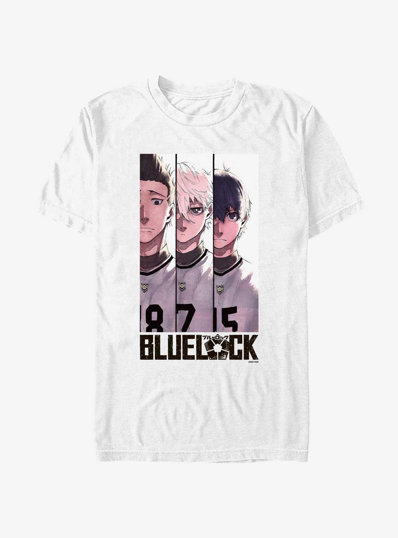 Blue Lock Team Eleven Shoei Baro Seishiro Nagi and Yoichi Isagi T-Shirt, WHITE, hi-res