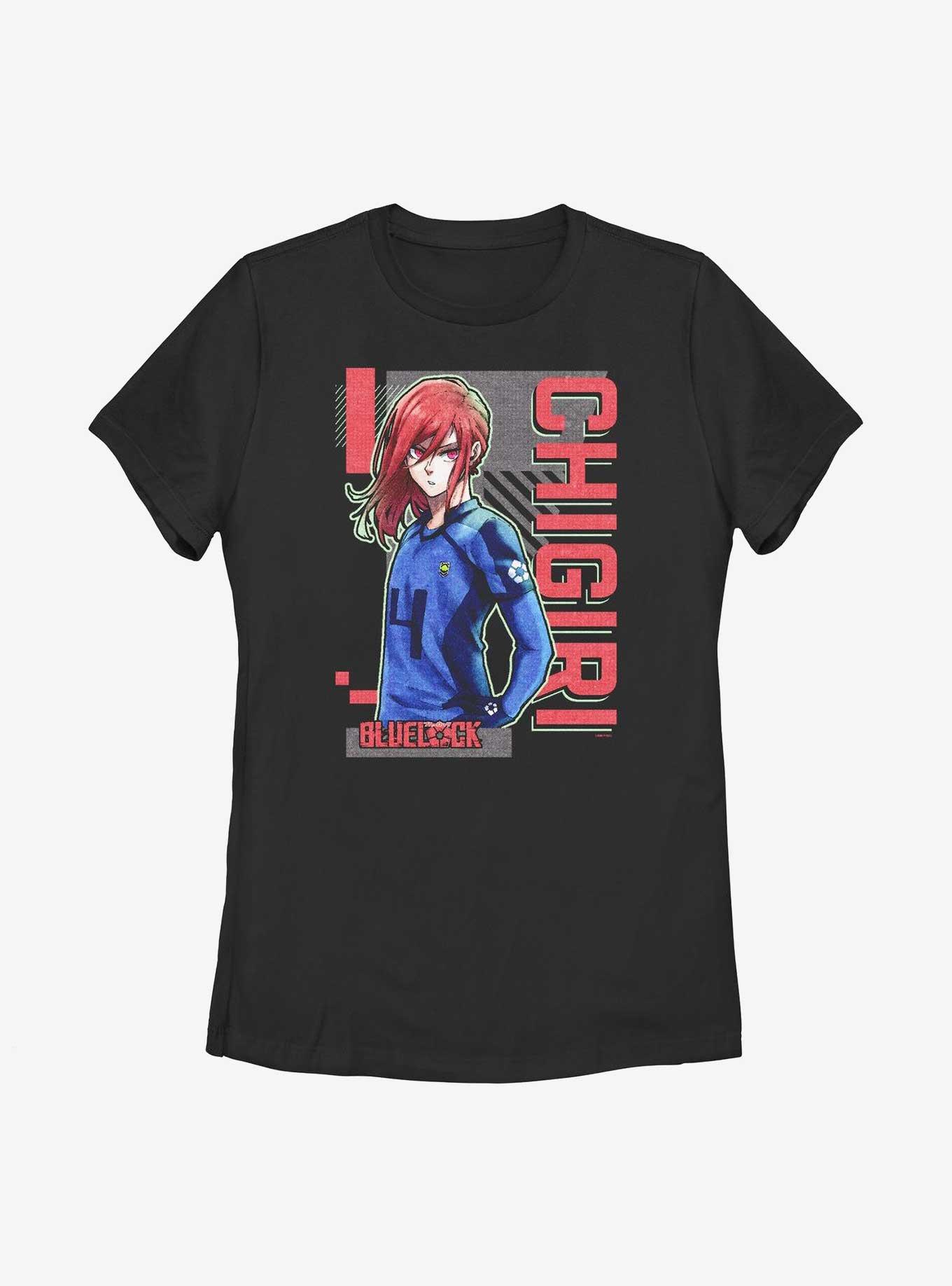 Blue Lock Chigiri Sporting Womens T-Shirt, BLACK, hi-res