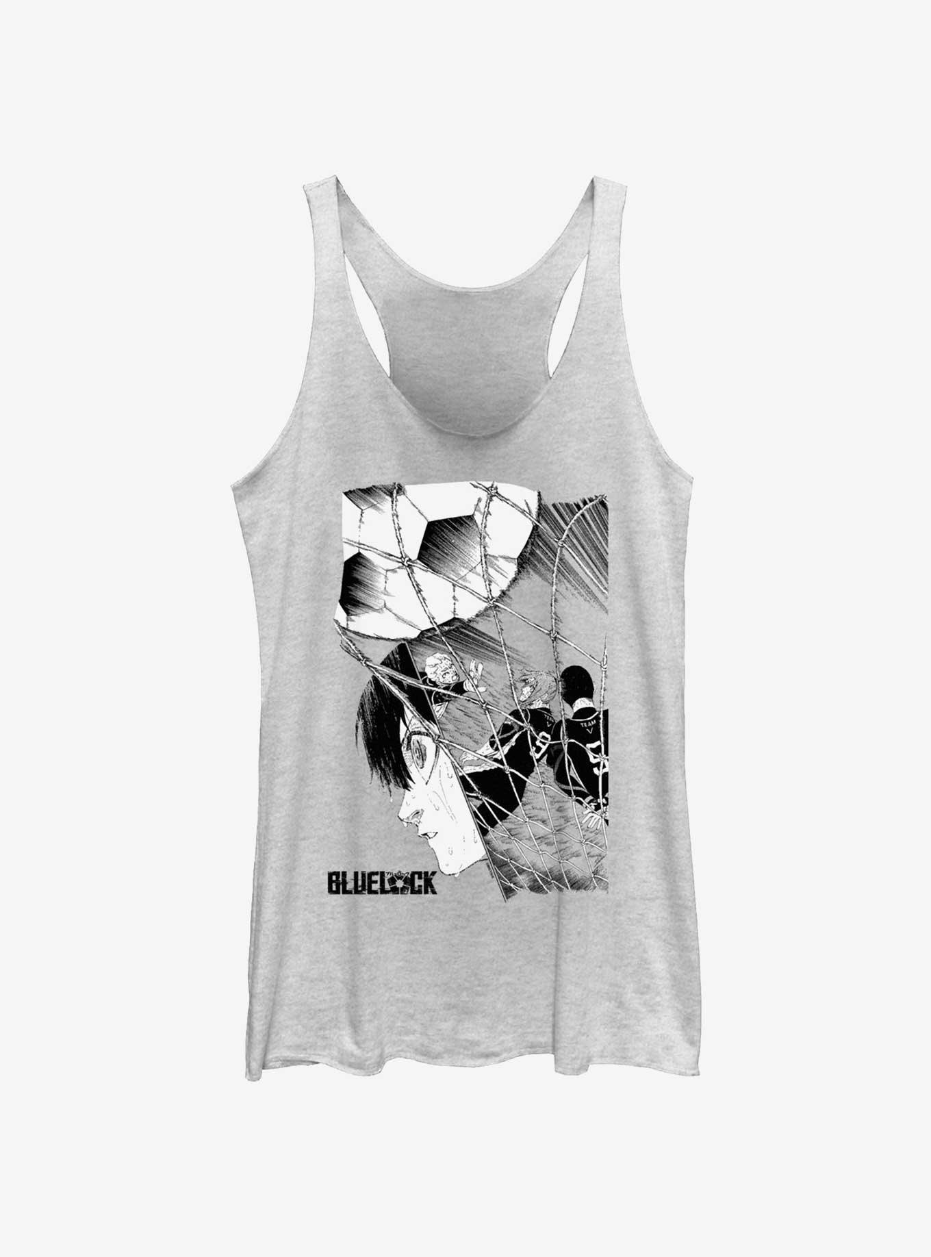 Blue Lock Goal Zoom Poster Womens Tank Top, WHITE HTR, hi-res
