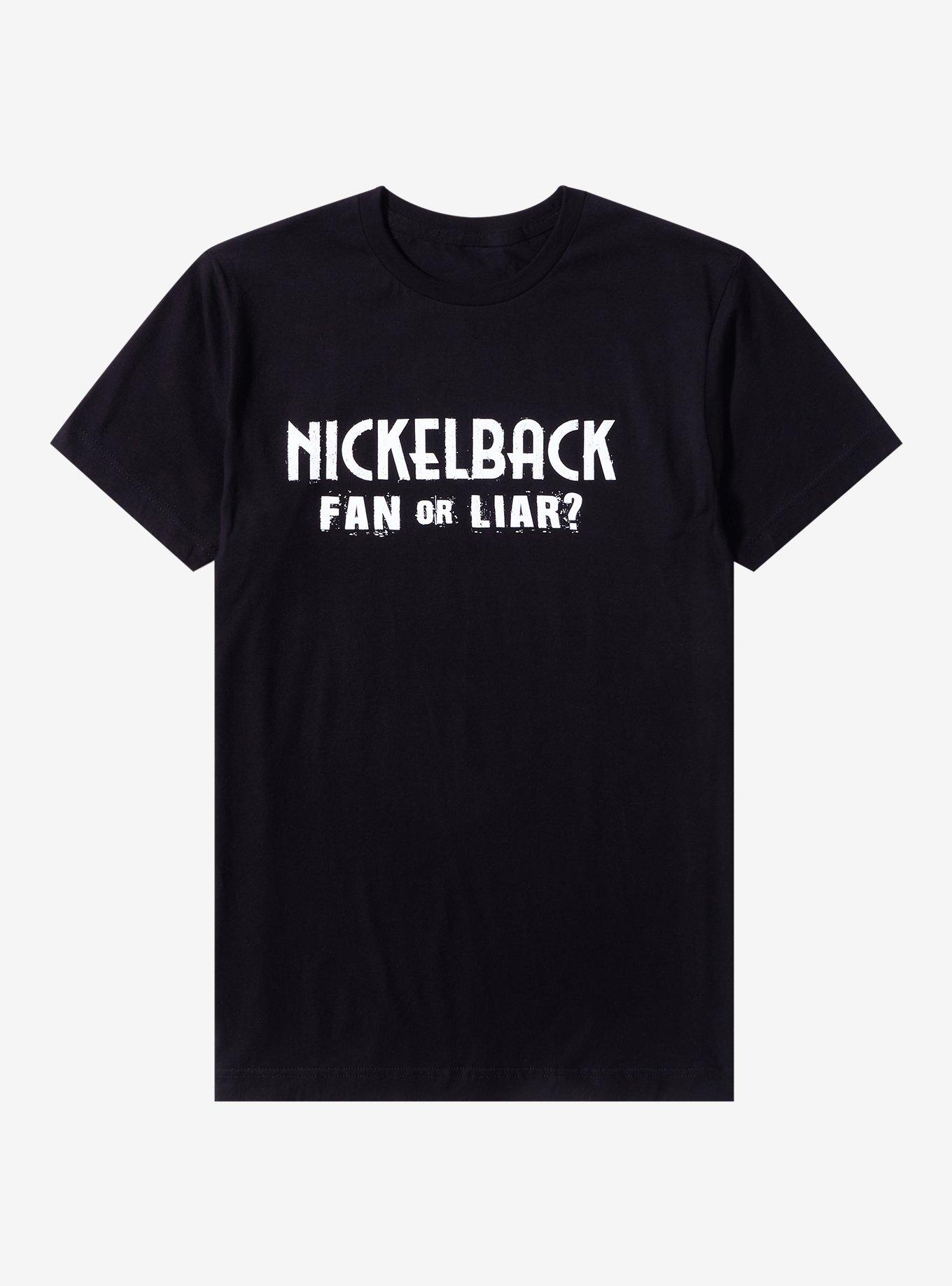 Nickelback Fan Or Liar T-Shirt, BLACK, hi-res