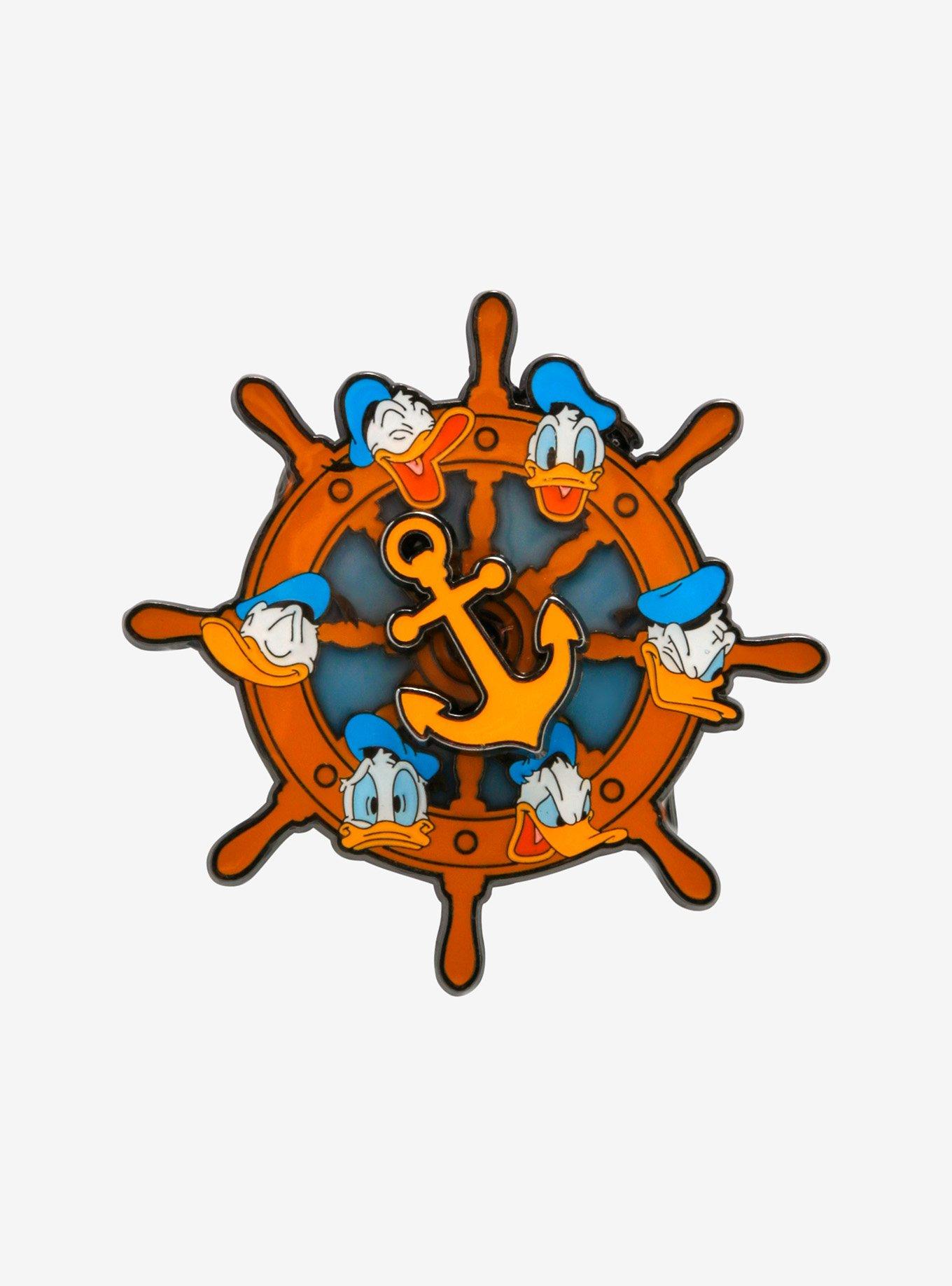 Loungefly Disney Donald Duck Mood Wheel Spinner Enamel Pin, , hi-res