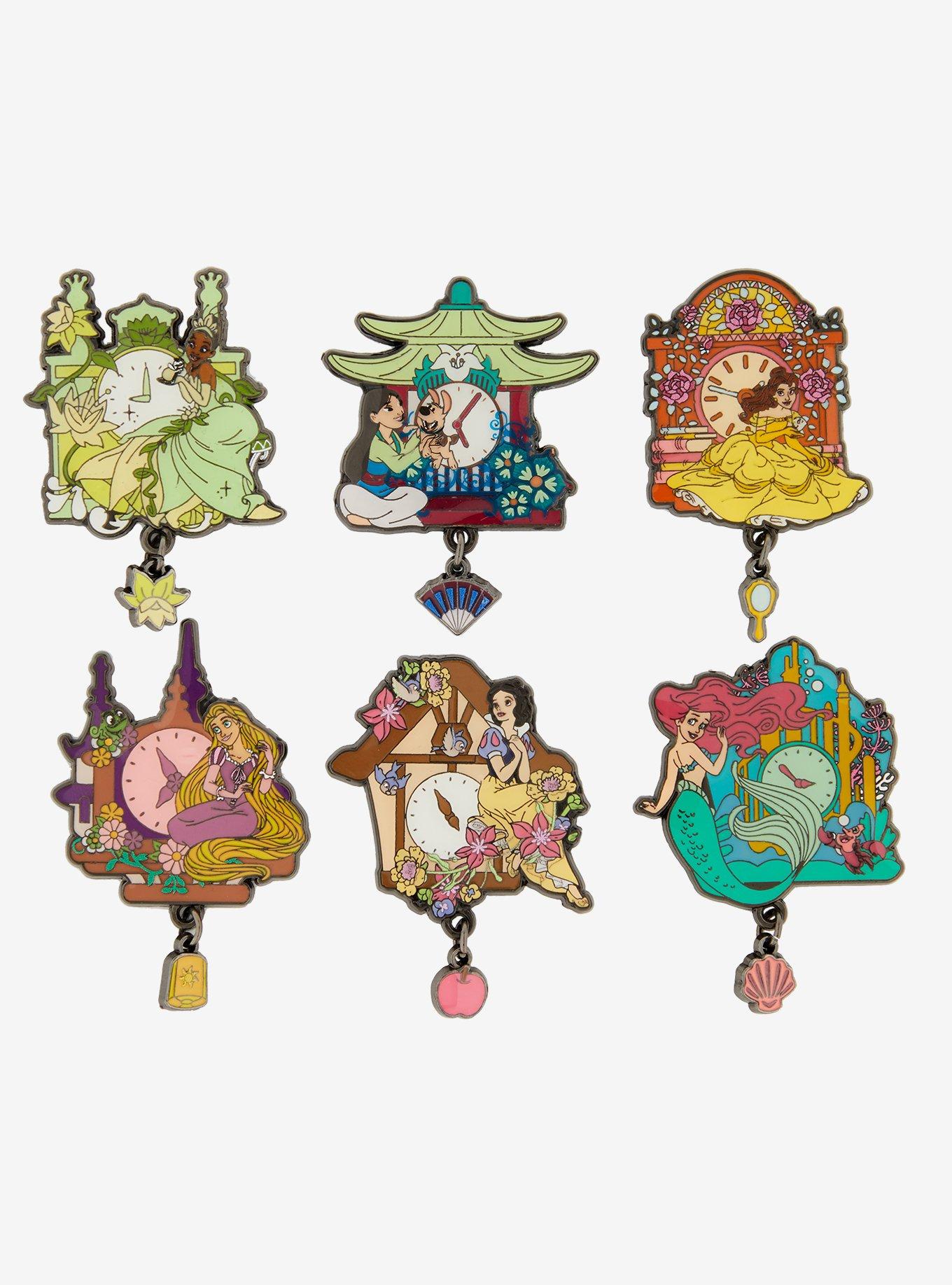 Loungefly Disney Princess Clocks Blind Box Enamel Pin, , hi-res
