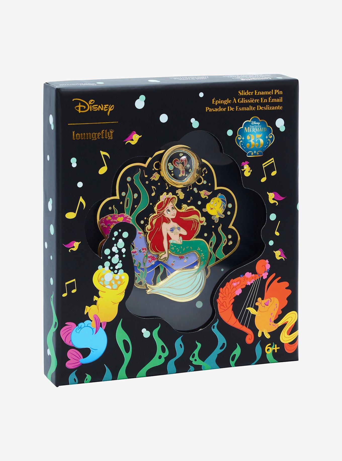 Loungefly Disney The Little Mermaid Bubbles Enamel Pin, , hi-res