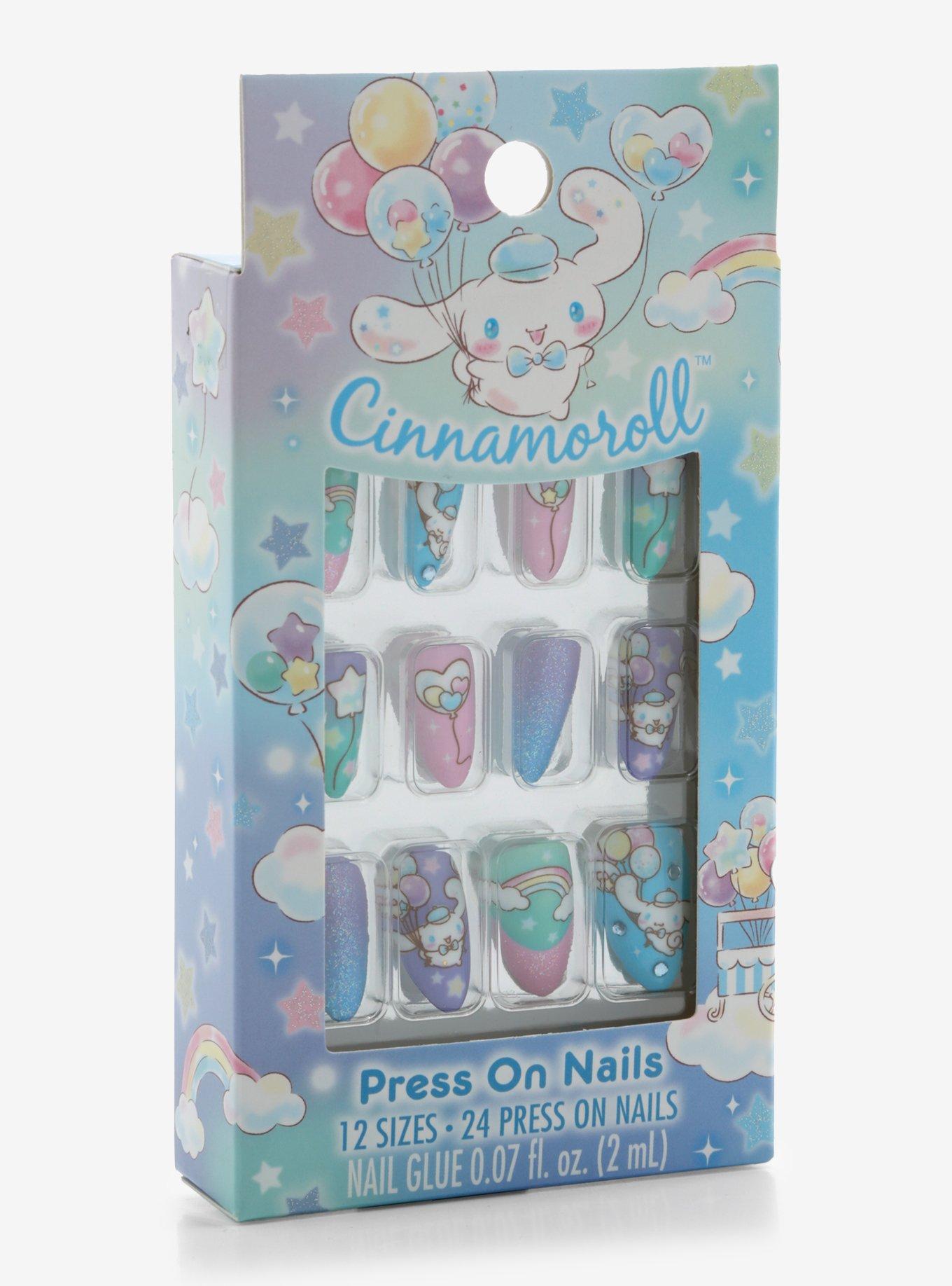 Cinnamoroll Balloons Faux Nail Set, , hi-res