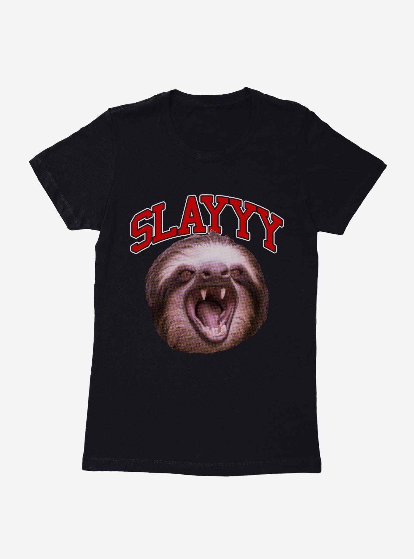 Sloth Slayyy Womens T-Shirt, , hi-res