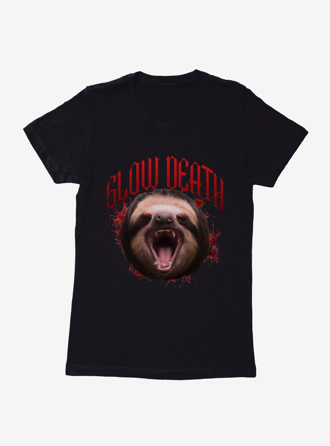 Sloth Slow Death Womens T-Shirt, , hi-res