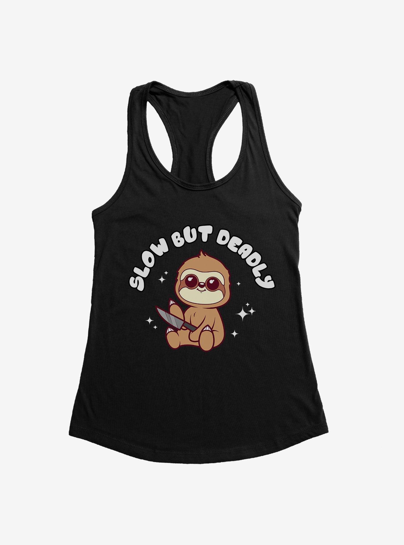 Sloth Slow But Deadly Womens Tank Top, , hi-res