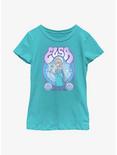 Disney Frozen Elsa Retro Youth Girls T-Shirt, TAHI BLUE, hi-res