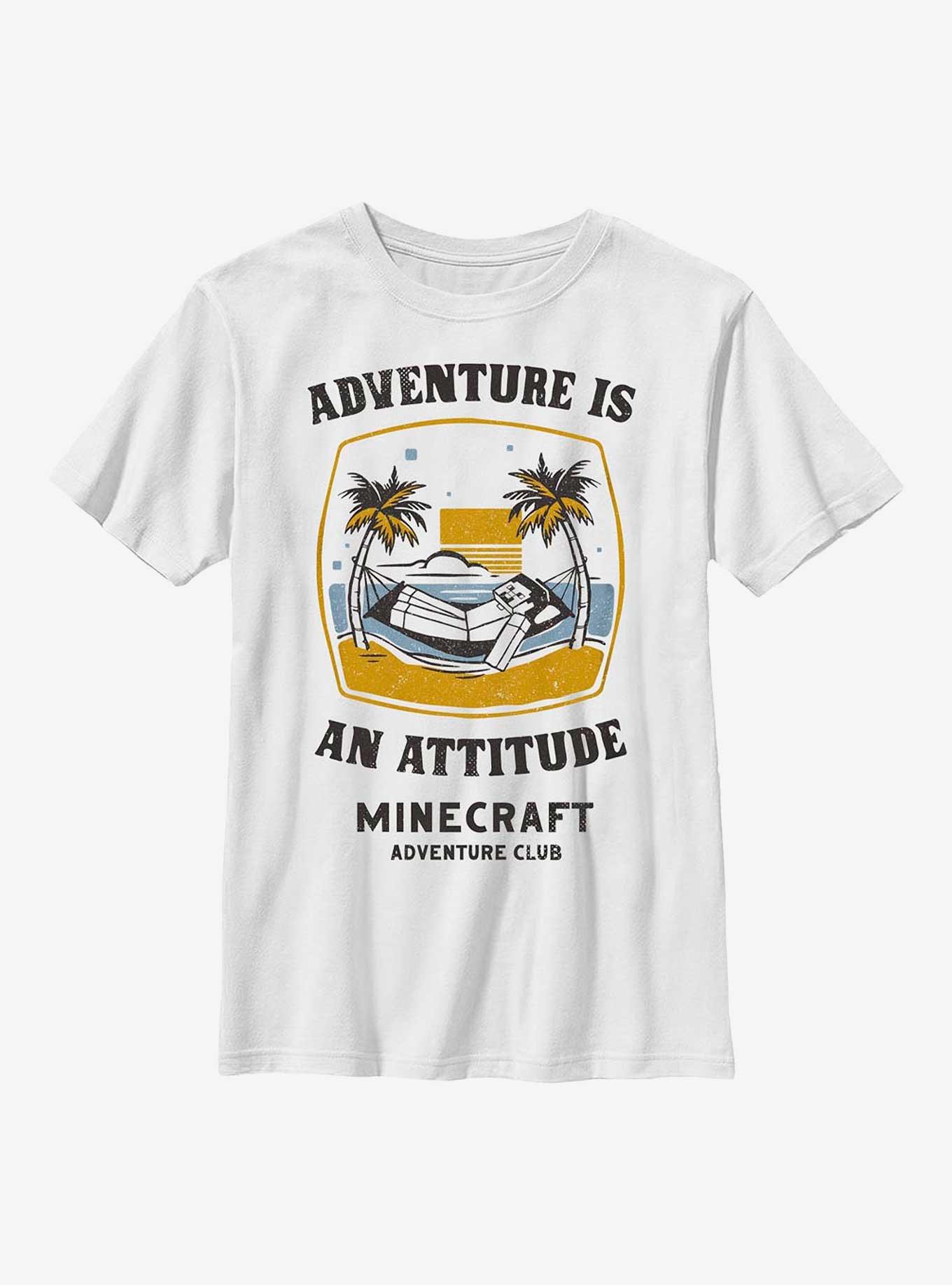 Minecraft Steve Beach Adventure Youth T-Shirt, WHITE, hi-res