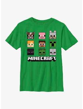 Minecraft Chibi Faces Youth T-Shirt, , hi-res