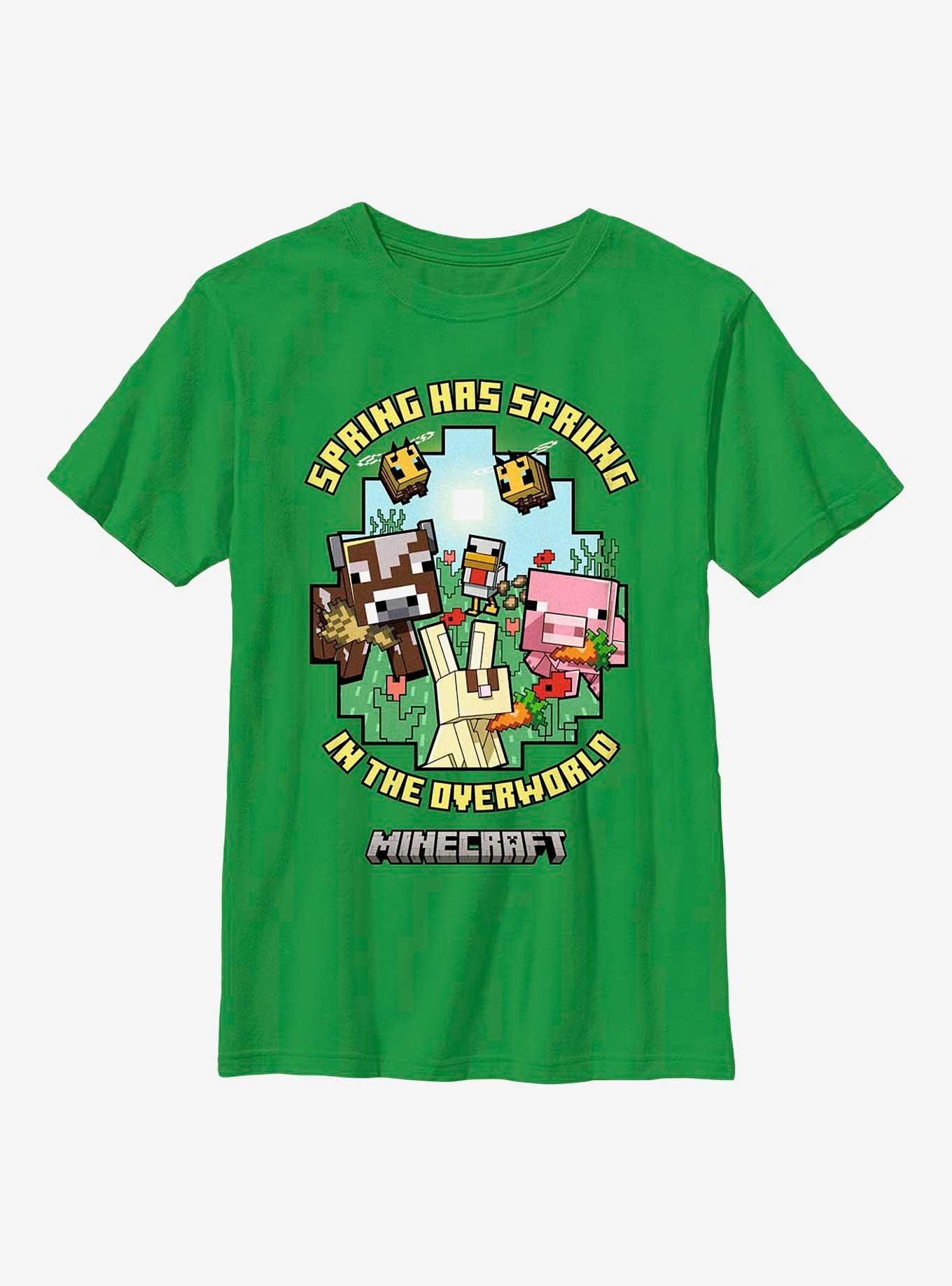 Minecraft Spring Sprung Youth T-Shirt, KELLY, hi-res