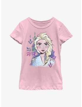 Disney Frozen 2 Elsa Art Face Youth Girls T-Shirt, , hi-res