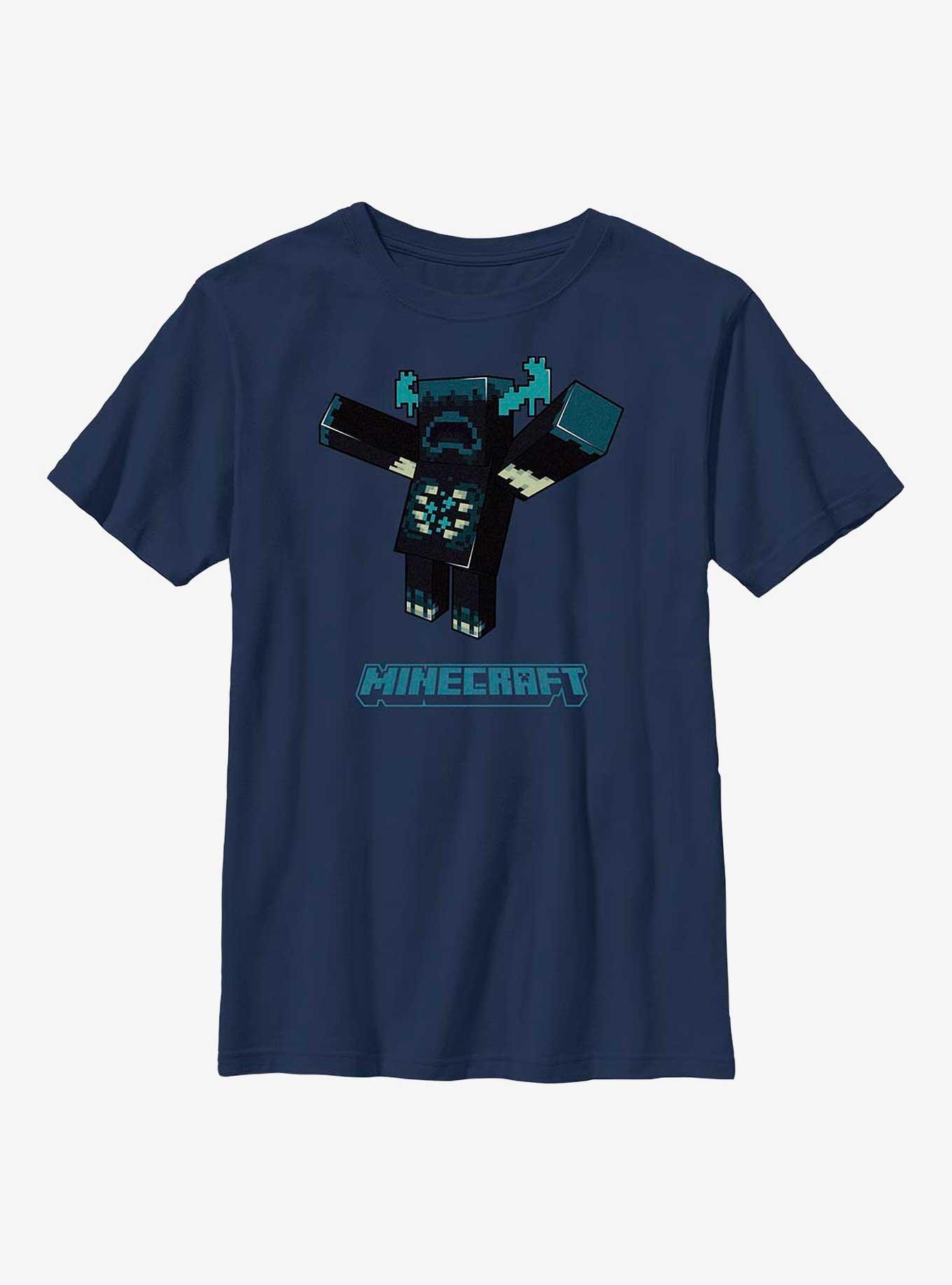Minecraft Meet Warden Youth T-Shirt, NAVY, hi-res